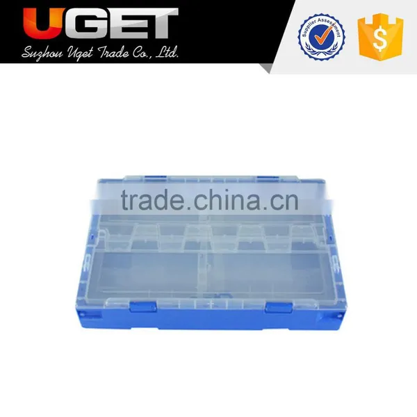 Factory Directly Sales Side Door Lid Foldable Collapsible Plastic Crate photo-5