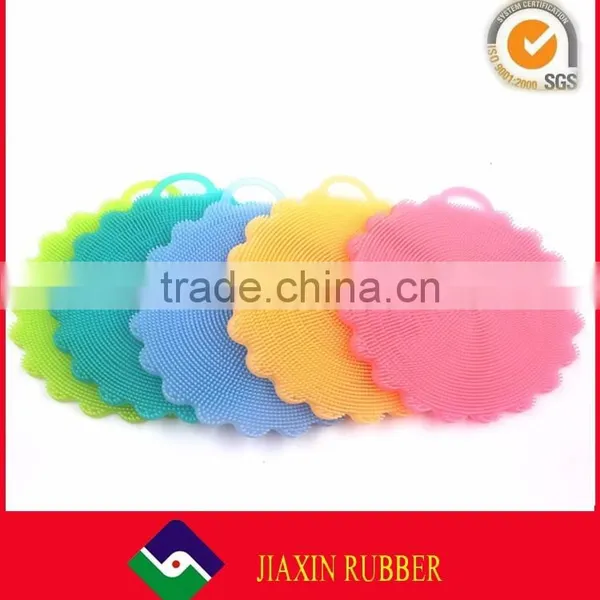 Hot Sale Silicone Dish Brush Colourful Kitchen Brushes Flower Shape Pot Bowl Cleaners photo-3