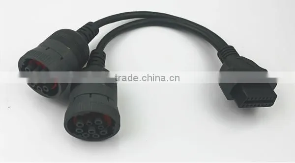 Deutsch Splitter Y Cable,OBD2 J1962 Female 16Pin to 2pcs J1939 Female 9pin photo-2