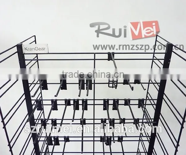 Metal Mobile 4 Sides Demountable Shoes Display Rack photo-4