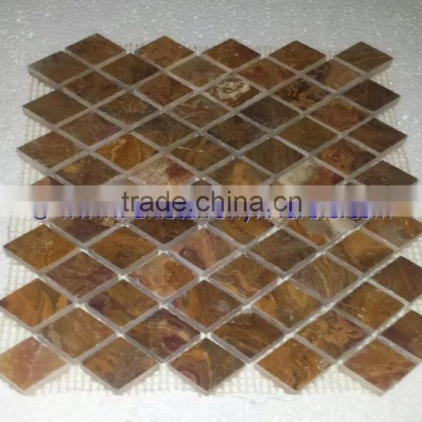 Amazing New Style BROWN GOLDEN ONYX MOSAIC TILES COLLECTIONS photo-2
