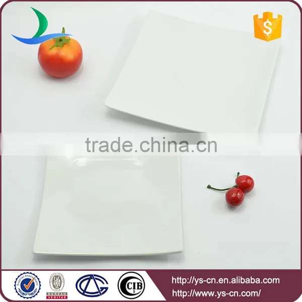 Porcelain White Square Shape Wholesale Dinner Plates photo-4