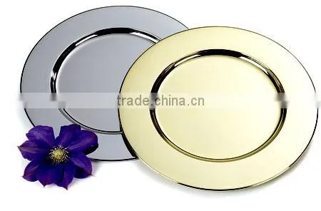 Silver Gold Charger Plate photo-2