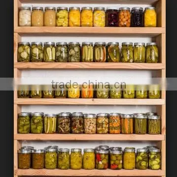 Haonai Wholesale Food Pickle Storage Glass Jar With Handle and Lid photo-5