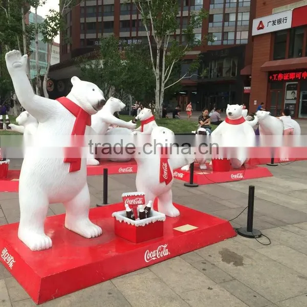 Outdoor Fiberglass Bear Sculpture for Playground photo-4