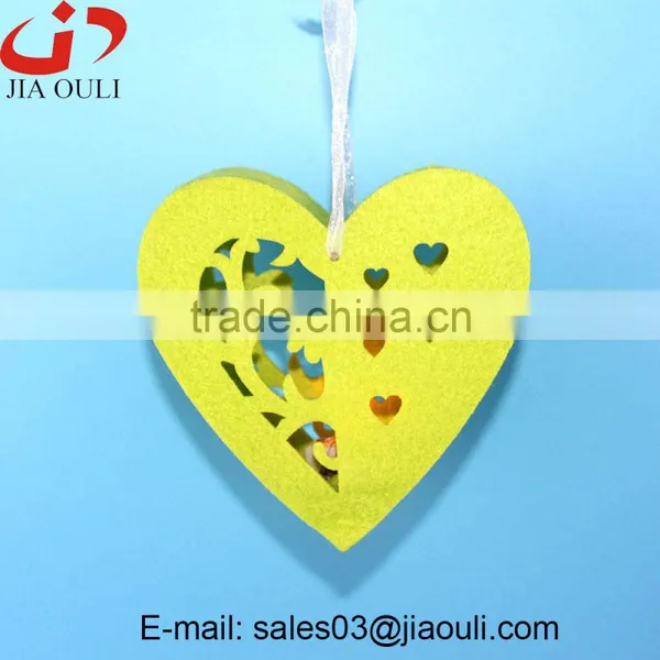 New Design Valentines Day Decorations With LED Non-woven Hanging Heart photo-3