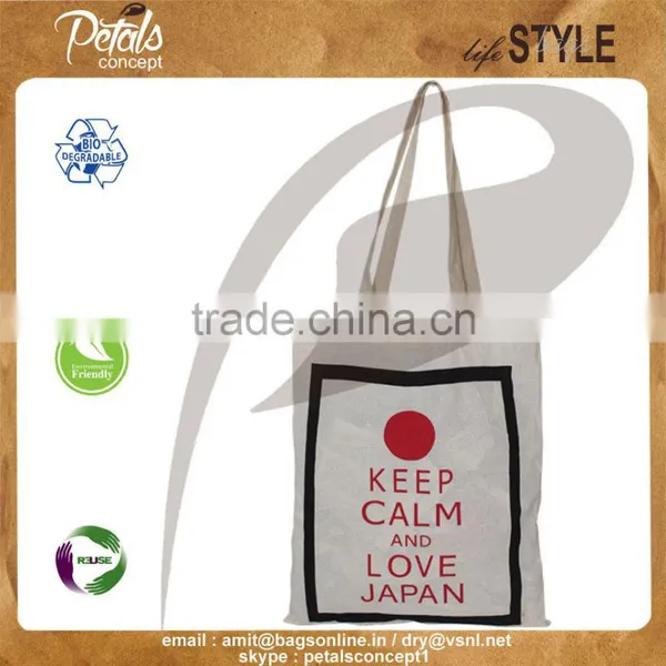 Thin Fabric Daily Use Bag Made From Natural Raw Cotton Fabric - All Purpose Daily Use Shopping Tote Grocery Bag