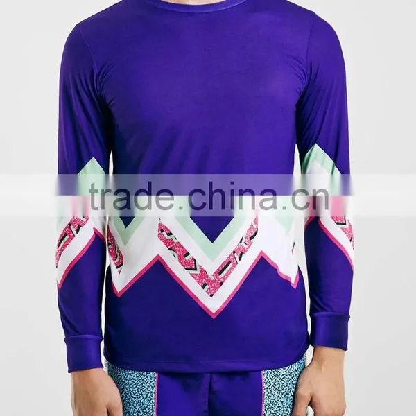 OEM Sports T-Shirt for Men Tight Fit Long Sleeve t Shirt With Curved Hem Slim Fit Training Shirts photo-6