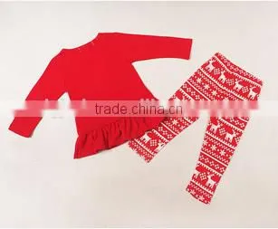 2015 New Winter Kid Girl Lovely Fallow Dear Long Sleeve Christmas Chidren Wear photo-2