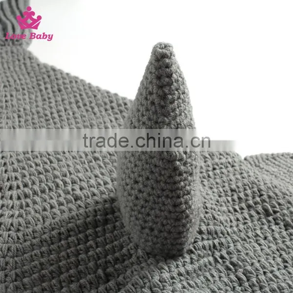 Newborn Baby Knit Beanie Costume Photo Photography Prop Crochet Hat Cap Outfits Mermaid photo-3