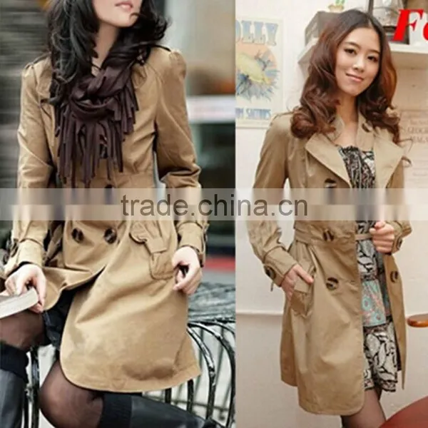 MOQ 1 pc Hot Sale Casual Design Spring New Korea Style Slim With Belt Comfortable Sport Windbreaker Women Coat photo-3