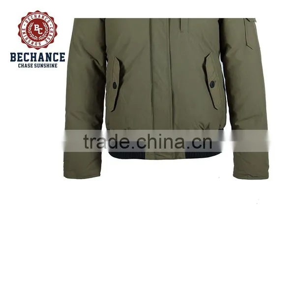 Mens Winter Jacket With Polyester Cotton Padding Stand Collar Padded Jacket photo-6