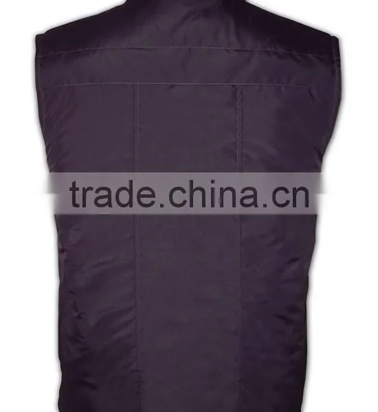 China Manufactory High Quality Stiff Neck Fitted Sleeveless Nylon Puffy Vest photo-4