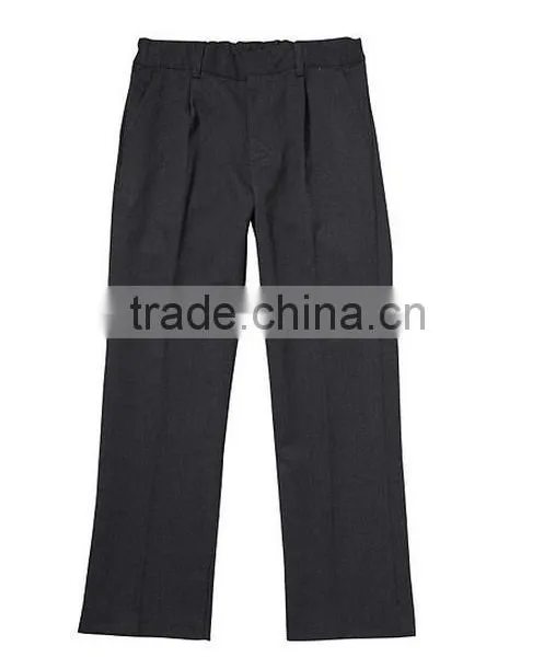 2016 Popular Latest Boys Flat Front Black School Uniform Pants photo-5