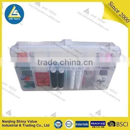 Transparent pp Material Complete Sewing Kit Case Wih Garment Accessories photo-2