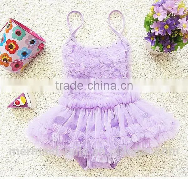 Little Girls Princess Lace Layer Swimsuit TuTu Dress One-Pieces Swimwear photo-5