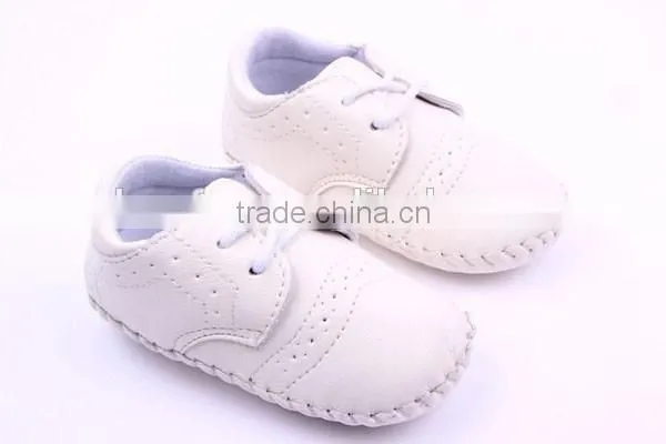 Solid Color Prewalker Girls Boy Leather Shoes photo-6