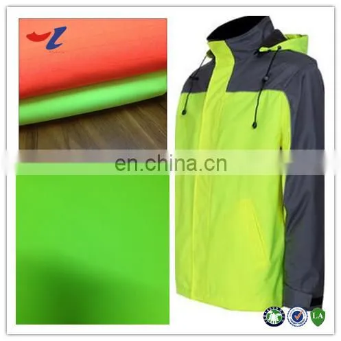 Cheap Price Woven Polyester Fluorescent Green Fabric for Unifom photo-4