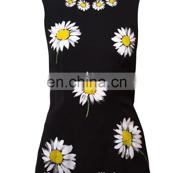 OEM Service Supply Type Printed Flower Ladies Short Sleeve Woolen Blouse photo-2