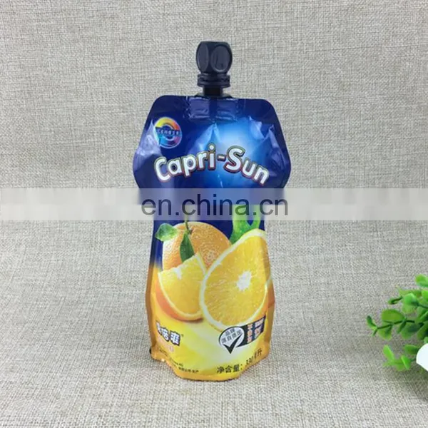 Hot Sale Custom Shape Stand up Resealable Juice/milk/liquid Stand up Pouch With Spout photo-5