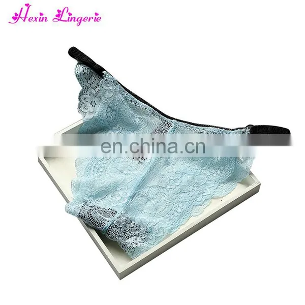Wholesale Water Bule Low Waist V String Transgender Underwear Panties photo-4