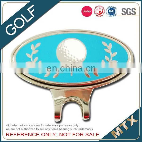 Custom Metal Golf Hat Clip, Hat Clip With Ball Mark, Die Struck Hat Clip photo-2