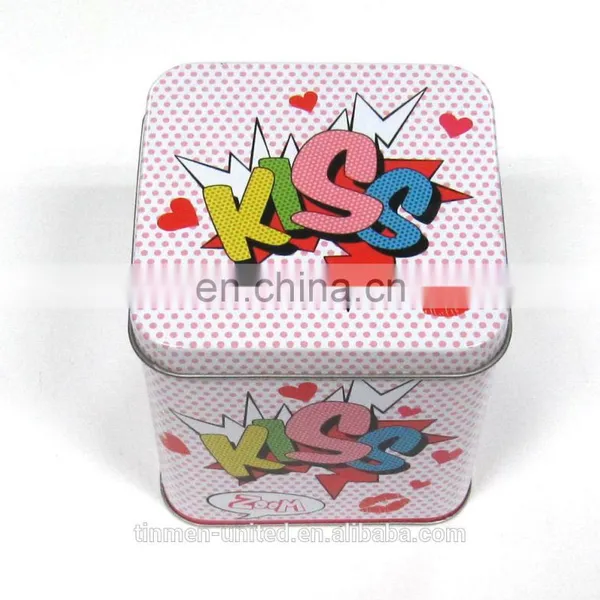 New Design Christmas Gift Square Cookies Tin Box photo-3