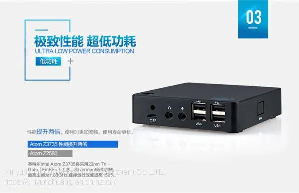 XYC Intel Atom MINI PC Dual-core 2GB RAM+32GB Pluggable TF Card,OEM Supported photo-2