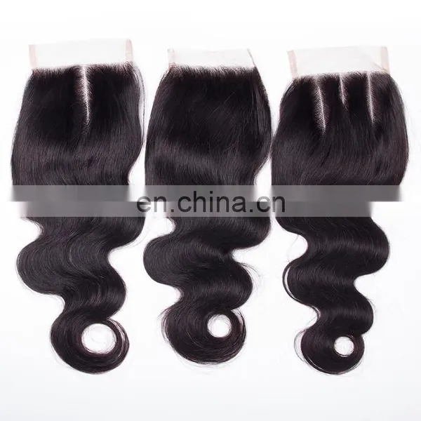 Free Parting 3 Part Silk Base Human Hair Cheap Lace Closure
