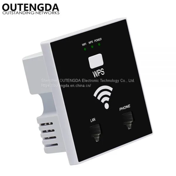 300Mbps in Wall WiFi Access Point Wireless Socket AP for Hotel WiFi Project Support AC Management RJ45 RJ11 WPS Encryption photo-3