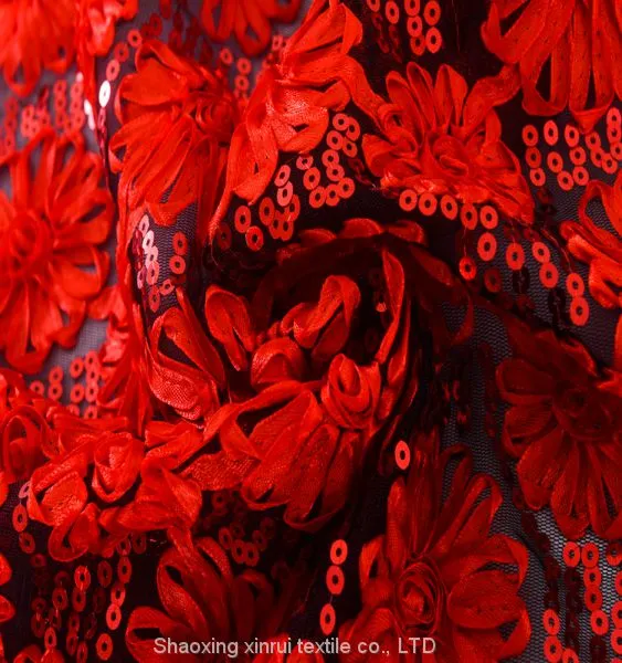 African Small Order Acceptable Sequins Lace Korean Sequin Dress Fabric