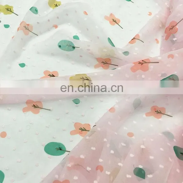 2020 New Design Chiffon Printed Fabric 75D for Women's Dress photo-2