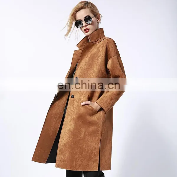 350GSM Polyester Spandex Suede Fabric Brushed Suede Knitted Weave Fabric for Sofa or Coat Fabric photo-5