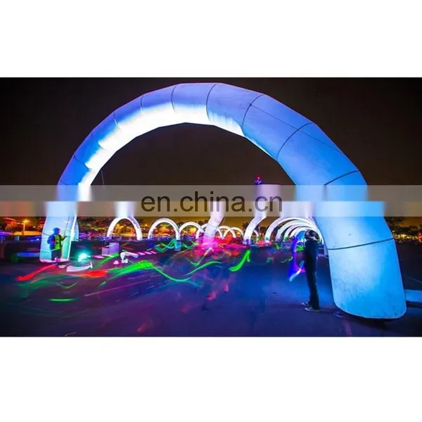 Stage LED Lighting Decoration Airblown Entrance Tunnel Colorful Archway Wedding Inflatable Arch photo-4