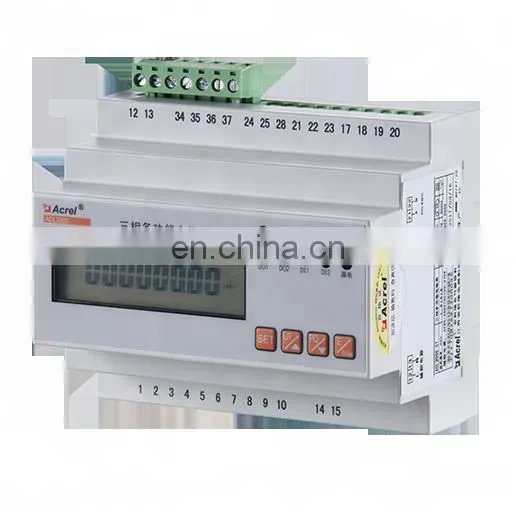 Digital DIN Rail Mount Power Meter, ev Ladestation Kwh Meter, Electricity Monitoring 3 Phase ac Energy Consumption Meter photo-3