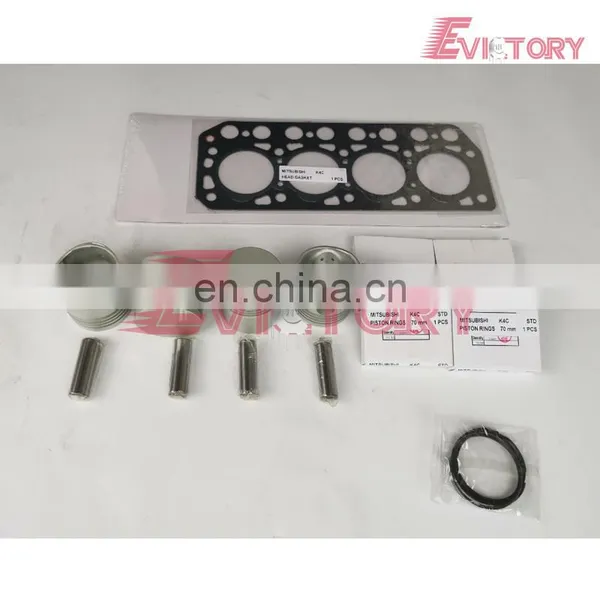 For MITSUBISHI K4D Full Complete Gasket Kit With Cylinder Head Gasket photo-2