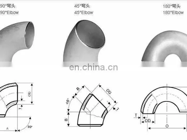 ASME B16.9 DIN 2605 Seamless and Welded Stainless Steel 45 Degrees Elbow photo-3