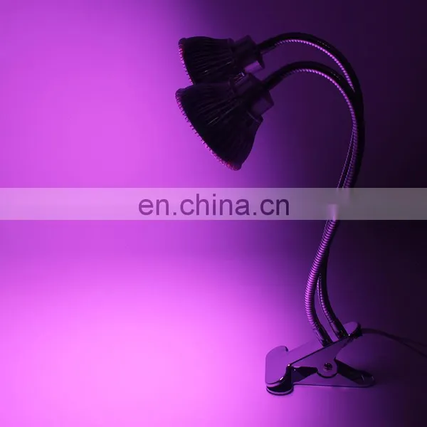 LED Clip Plant Growth Lamp Double-headed Plant Light 24W Full Spectrum Plant Growth Light photo-2
