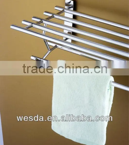 Wesda Stainless Steel and Alloy Bathroom Towel Shelf & Clothes Shelf A088 photo-6