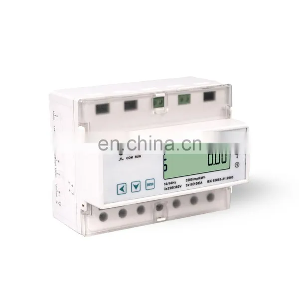 ENERGY METER LCD 4 Tariffs DIN Rail Electrical Meter 3 Phase Electric Meter photo-2