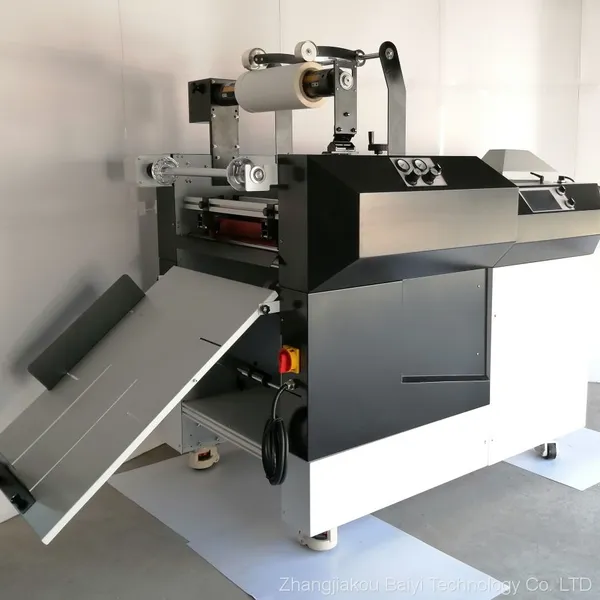 Automatic Paper Feeding and Film Coating Oil Heating Steel Roll Anti Curl Automatic Cutting Made in China photo-3