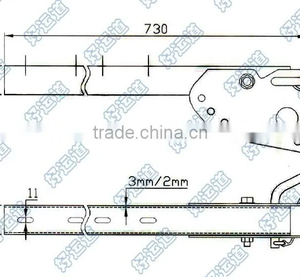08410 Side Guard Bracket Truck Body Side Guard Parts Quality Choice photo-2