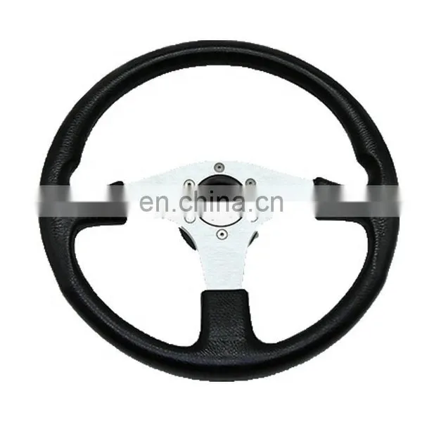 OEM Stainless Steel Marine Hardware 3 Spoke Boat Steering Wheel photo-2