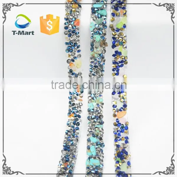 Multicolor Stone 1.5cm Hot Fix Trimming for Shoes Decorations photo-2