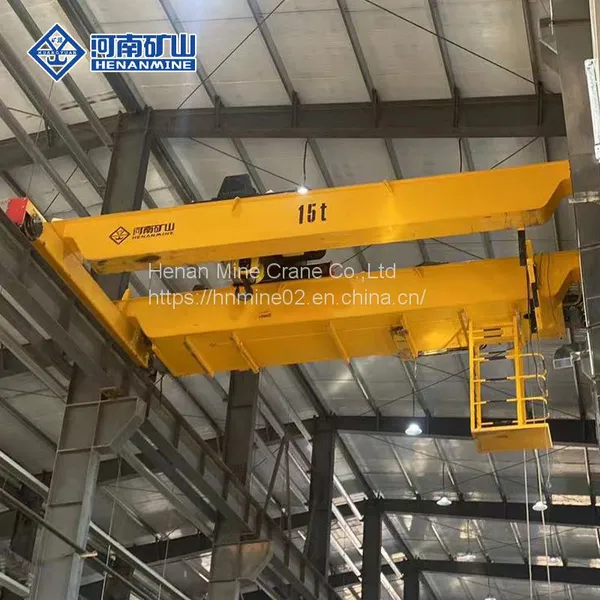 KSSL New Type Electric Hoist Double Girder Bridge Crane 18.9m Span A5 Work photo-4