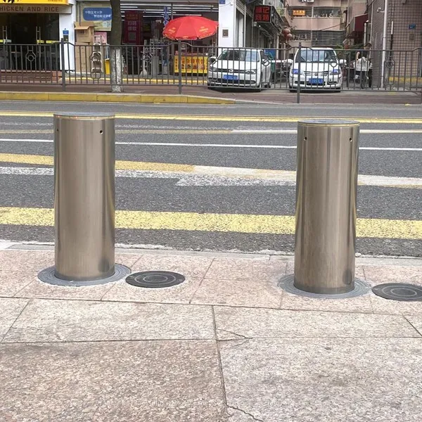 High Quality 219*600mm Hydraulic Bollard Traffic Barriers Battery Models Security Anti-theft 304 Stainless Steel Automatic Bollards photo-3