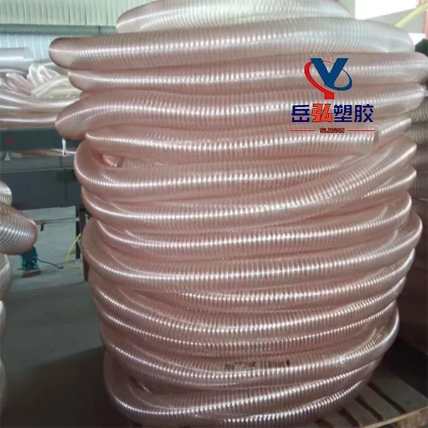 Woodworking Sawdust Vacuuming Ventilation Polyurethane HosePU Steel Wire HoseWear-resistant Telescopic Ventilation Suction Pipe photo-5