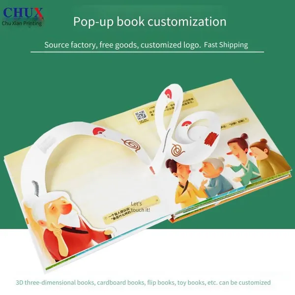 Customized Factory for Color Flip - Book Printing of Brochures, Folded Pages With Rounded and Right - Angled Corners, Foreign Trade Tactile Books, Card Glazing, and 3d Books photo-4