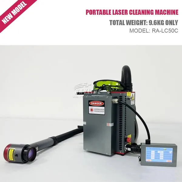 100W 200W 300W Portable Handheld Backpack Pulsed Mobile Fiber Laser Cleaner Rust Removal Cleaning Machine photo-1