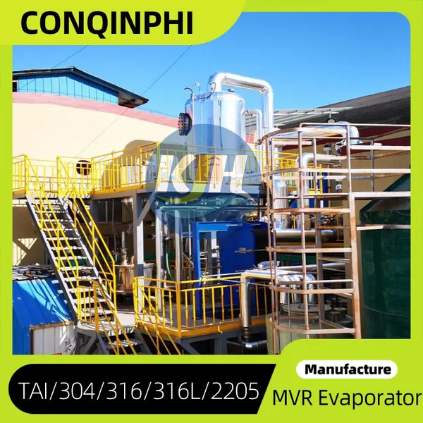 Semi-Auto Wastewater Evaporation System 304L SS 1000L/Hour Direct Contact Heat Exchanger photo-2